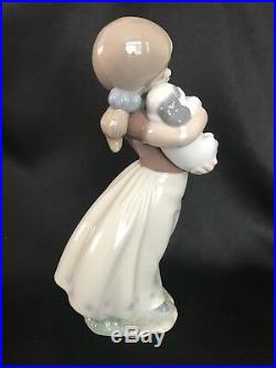 LLADRO Figurine MY SWEET LITTLE PUPPY GIRL & DOG #8531 Box/Cert. 7 3/4 TALL