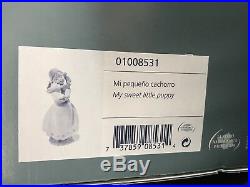 LLADRO Figurine MY SWEET LITTLE PUPPY GIRL & DOG #8531 Box/Cert. 7 3/4 TALL