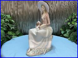 LLADRO GIRL WithDOG Figurine