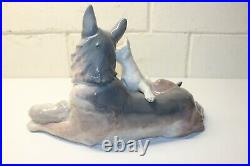 LLADRO German Shepherd with Puppies, #6454, Excellent Condition, 1997