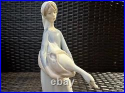 LLADRO Girl with Goose and Dog, Collectible Figurine 4866, Pristine Condition