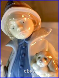 LLADRO LITTLE FIREMAN Boy with Puppy Dog Figurine #6334 Mint Condition RARE