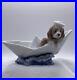 LLADRO LITTLE STOWAWAY PUPPY DOG FIGURINE #6642 IN BOX MINT 2000 6.75 x 4in