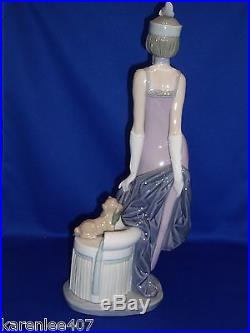 LLADRO Lady with Dog Large Figurine Exquisite