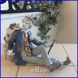 LLADRO MUSICAL PARTNERS # 5763 CLOWN with DOG MINT CONDITION FAST SHIPPING! $1075