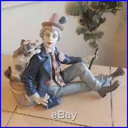 LLADRO MUSICAL PARTNERS # 5763 CLOWN with DOG MINT CONDITION FAST SHIPPING! $1075