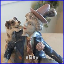 LLADRO MUSICAL PARTNERS # 5763 CLOWN with DOG MINT CONDITION FAST SHIPPING! $1075