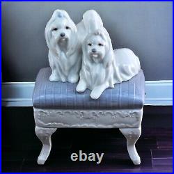 LLADRO Maltese Looking Good Figurine Statue Dogs Jose Luis Alvarez 6688 Spain