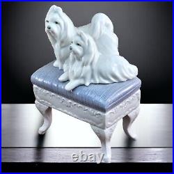 LLADRO Maltese Looking Good Figurine Statue Dogs Jose Luis Alvarez 6688 Spain