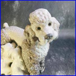 LLADRO Mother with Pups Poodle Dog Figurine Spain Collection Art 1970s Vintage