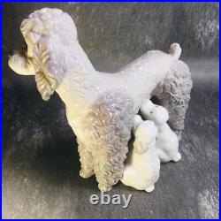 LLADRO Mother with Pups Poodle Dog Figurine Spain Collection Art 1970s Vintage