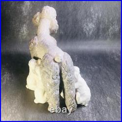 LLADRO Mother with Pups Poodle Dog Figurine Spain Collection Art 1970s Vintage