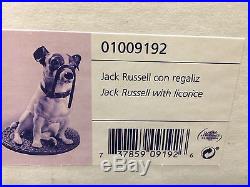 Lladro New Large Figurine Dog Jack Russell With Licorice 01009192 Brand New