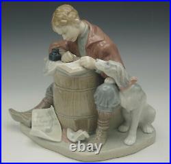 LLADRO PORCELAIN ROCKWELL LOVE LETTERS 1406 BOY WITH DOG lted ed 473/5000