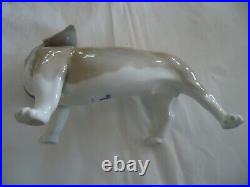 LLADRO Porcelain Dog Figurine Basset Hound #1066-Gloss Finish-Vintage