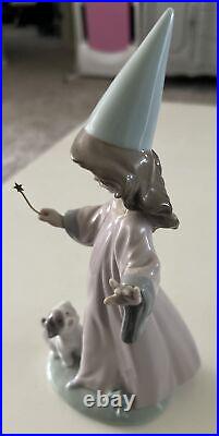 LLADRO Porcelain Figurine 6170 Under My Spell Girl With Wand & Dog Daisa 1982