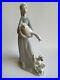 LLADRO Porcelain Figurine Girl with Duck & Dog Handmade Large 10,5H Spain