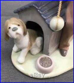 LLADRO RARE FIGURINE #5797 COME OUT & PLAY BOY With DOG NO BOX RETIRED