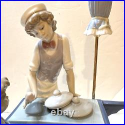 LLADRO RARE Ice Cream Vendor with Girl and Dog #5325 LARGE MINT