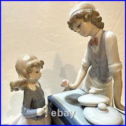 LLADRO RARE Ice Cream Vendor with Girl and Dog #5325 LARGE MINT