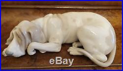 Lladro Retired Old Dog Figurine 10long Hallmark Vicente Martinez