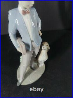 LLADRO SUNDAY'S CHILD #6023 FIGURINE BOY With DOG & BOOK PERFEC