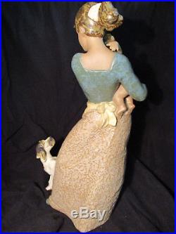 LLADRO Society RETIRED Figurine #12187 Jealous Friend Mother Child & Dog 13
