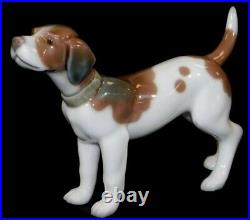 LLADRO Standing Hound Dog On Guard FIGURINE 5350 RETIRED Mint Condition