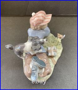 LLADRO Study Budies Boy &Dog #5451 Porcelain Figurine Retired
