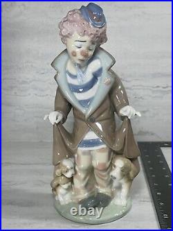 LLADRO Surprise CLOWN With Puppies Figurine # 5901 MINT COND, RARE AND RETIRED