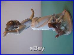 Lladro Wednesday's Child #6016 Figurine Girl With Dog