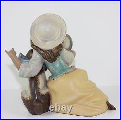 LLADRO WHO'S THE FAIREST #2313 FIGURE GIRL, DOG, MIRROR GRES MINT WithBOX