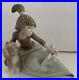 LLADRO figurine collectible girl dog book RARE Spain 1987 Vintage