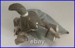 LLADRO figurine collectible girl dog book RARE Spain 1987 Vintage