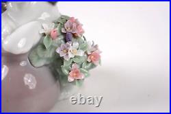 LLadro #6574 Take Me Home! Puppy Dog with Flowers Glossy Figurine No Box