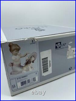 LLadro Figurine #6862 An Elegant Touch Girl Puppy Dog with Original Box 2001