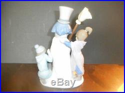 LLadro snowman with children and dog