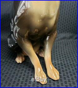 Large 1.5 Foot Hispania Daisa Lladro Retired Sitting Chihuahua Dog Beautiful