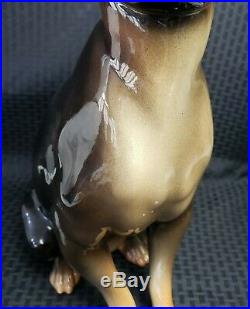 Large 1.5 Foot Hispania Daisa Lladro Retired Sitting Chihuahua Dog Beautiful