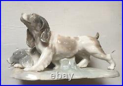 Large 11 LLADRO COUPLE OF COCKER SPANIELS (2 Dogs) Figurine #01010442? Rare