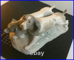 Large 11 LLADRO COUPLE OF COCKER SPANIELS (2 Dogs) Figurine #01010442? Rare