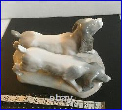 Large 11 LLADRO COUPLE OF COCKER SPANIELS (2 Dogs) Figurine #01010442? Rare