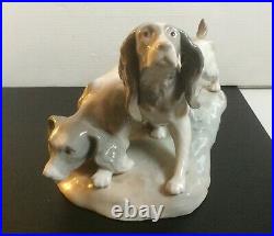 Large 11 LLADRO COUPLE OF COCKER SPANIELS (2 Dogs) Figurine #01010442? Rare