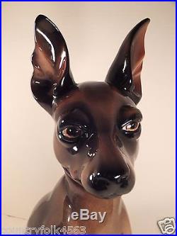 Large Hispania Daisa Lladro Retired Sitting Chihuahua Dog Figurine
