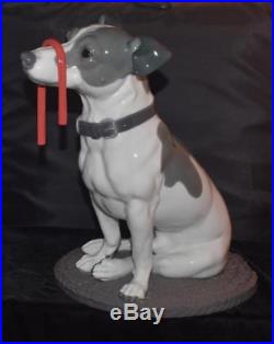 Large Lladro Figurine JACK RUSSELL With RED LICORICE Dog #9192 -R Rubio MIB