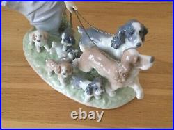 Large Lladro Prestige Figure Puppy Parade 6784 Retired