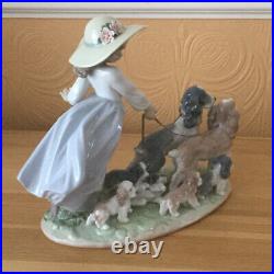 Large Lladro Prestige Figure Puppy Parade 6784 Retired