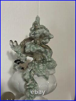 Large Lladro Puppy Dog Tails Group Figure 5539