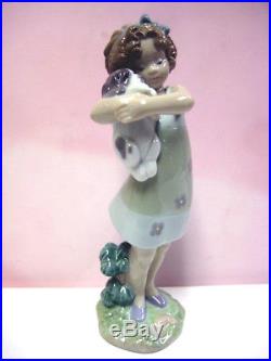 Learning To Care Girl & Dog Utopia By Lladro #8241