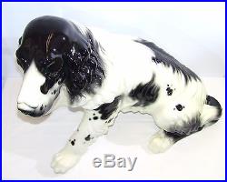 Life Size Ceramic Cocker Spaniel Dog Statue by Hispania, DAISA, 1984 (Lladro)